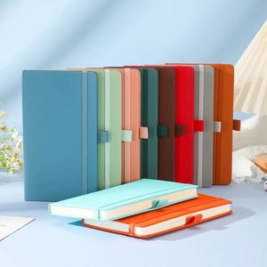 High Quality Lined Personalized Printed Note <b>Book</b> PU Leather Custom A5 A6 Hardcover Notebook With Logo - Product Image 6