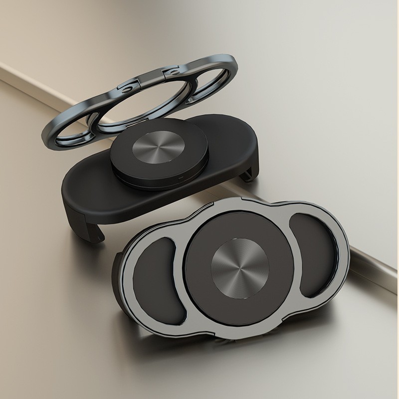 Three-finger magnetic back clip [Black]