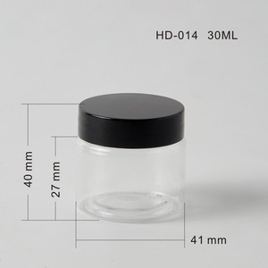 Pet <b>Plastic</b> Wide Mouth Jar 30ml Cylinder Cosmetic <b>Packaging</b> For Eye Cream - Product Image 4