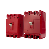 Disjoncteur magnéto-thermique moulé (MCCB) OEM 1140V125M 1200V 18kA 20kA tripolaire haute tension rouge pour système GCB industriel