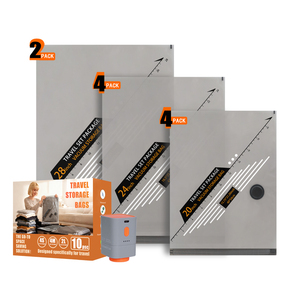 <span class=keywords><strong>Bolsas</strong></span> de Compresión al Vacío para Viaje, con Bomba USB Recargable, para Maletas, Ahorro de Espacio en Viajes - Product Image 1