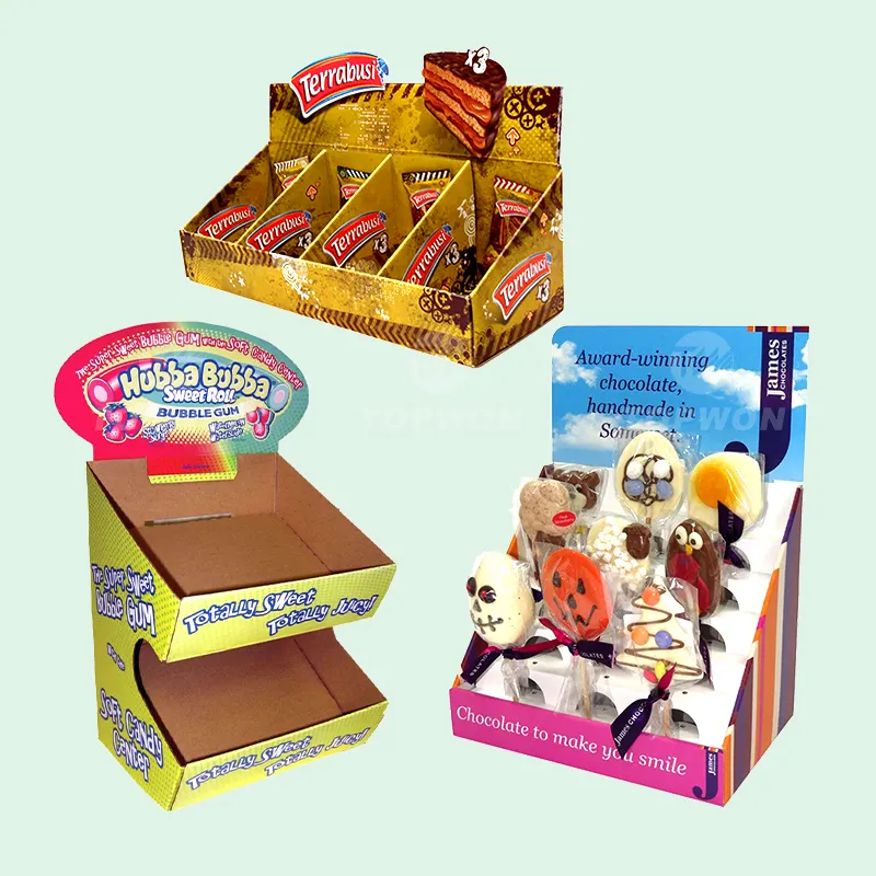 Pop Plank Bacon Teller Kartonnen Display Doos Voor Cookies Sweets Candy