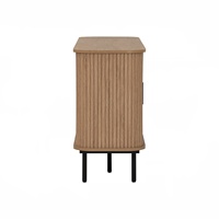 Buffet MALMO 1,5 m en chêne robuste, avec structure en métal et panneaux stratifiés, meuble de rangement pour salle à manger