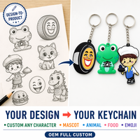 PVC Anahtarlıklar Hayvan Şekilli Anahtar Tutucu Erkek Kadın Çanta Araba Anahtarlık Süsü Kawaii Köpek Kurbağa Kedi Ördek Anime Toptan Kauçuk
