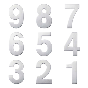 Tùy chỉnh thiết kế hiện đại kim loại thép không gỉ số nhà ngoài trời nhà khách sạn tấm cử<span class=keywords><strong>a</strong></span> số dấu hiệu - Product Image 2