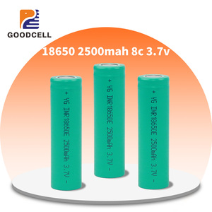 Goodcell tùy chỉnh 3.7V 18650 pin <span class=keywords><strong>Lithium</strong></span> 2500mAh 8C <span class=keywords><strong>AA</strong></span> Alkaline lắp ráp hình trụ <span class=keywords><strong>Lithium</strong></span> Ion pin bán buôn - Product Image 1