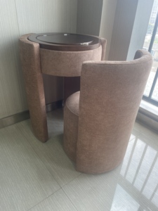 Tocador con Espejo Moderno para Espacios Pequeños, con Silla, Muebles <span class=keywords><strong>de</strong></span> <span class=keywords><strong>Dormitorio</strong></span>, Mesa <span class=keywords><strong>de</strong></span> Maquillaje, Nuevo Diseño, Venta al por Mayor - Product Image 5