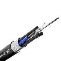 Cable de Fibra Óptica Subterráneo para Exteriores, Marca OEM y ODM, GYTA/GYTS, 2-144 Núcleos, G652D, Conductor Sólido, Negro, Certificado CE, Guangdong
