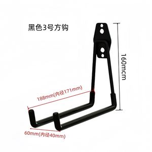 Ganchos de Pared de Hierro Resistentes de un Solo Nivel para Almacenamiento de Bicicletas y Herramientas de Garaje - Product Image 6