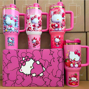 Botella de Agua Kawaii con Diseño de Anime, Termo de Doble Pared, Reutilizable para Niños, Estudiantes, Viajes y Escuela - Product Image 1