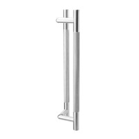 Poignée de porte de bureau double face en acier inoxydable SUS304, à motif diamant, moletée et angulaire, pour porte en verre, installation facile