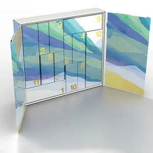 Caja de cartón multifuncional para Calendario de Adviento, caja de cartón para maquillaje de la suerte, caja misteriosa, superventas, 2022
