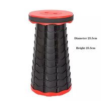 Tabourets pliants télescopiques portables, sièges pour files d'attente en métro et bancs de camping/pêche en plein air