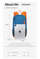 Leichter Farbblock-Sportrucksack mit individuellem Logo, Outdoor-Reiserucksack, Werbegeschenk für Reisebüros, Schul- und Freizeittasche