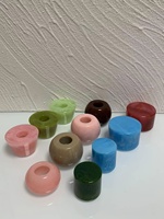 Grosir Tutup Botol Parfum Bola Resin Batu Agate Bulat Mewah Warna-warni 50mm 38mm 35mm