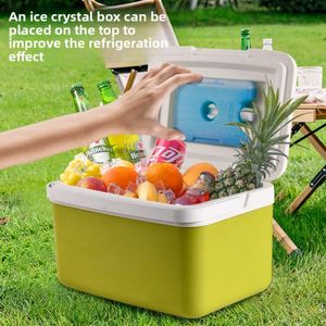 <b>Portable</b> Outdoor Camping Cooler Box with Ice Packs Insulated Ice Chest for Car Commercial Street Stall Mobile Mini <b>Fridge</b> Bucket - Product Image 3