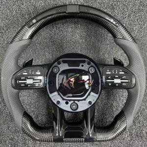 Volante Sportivo in Fibra di Carbonio con LED JIANSHAN per C63/E/W213/W204/W205/G55/CLA45/W231/W172/W218/W166 - Impugnatura da 40mm - Product Image 1