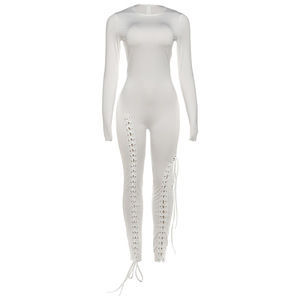 Combinaison sexy à lacets à manches longues pour femmes, nouvelle arrivée automne/hiver, mode féminine - Product Image 5