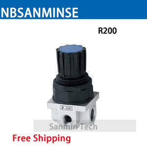 NBSANMINSE R-200 ตัวปรับแรงดันอลูมิเนียม ตัวประมวลผลแหล่งอากาศ ชิ้นส่วนนิวเมติก - Product Image 2