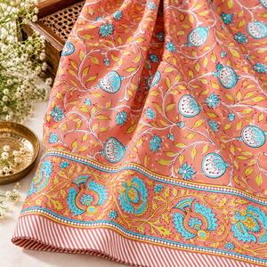 Ensemble de draps imprimés élégants en coton doux avec housses de coussin assorties pour chambre à coucher, maison, hôtel - Product Image 1
