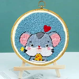 <span class=keywords><strong>Kit</strong></span> d'aiguilles à poinçonner best-seller pour adultes bricolage zodiaque chinois-artisanat de broderie de poulet point de croix et couture pour débutants - Product Image 3