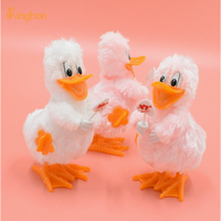 Jouet pour chat Kinghon en peluche, poussin rebondissant, interactif, pour jeu autonome, coloré, dessin animé, divertissement intérieur/extérieur