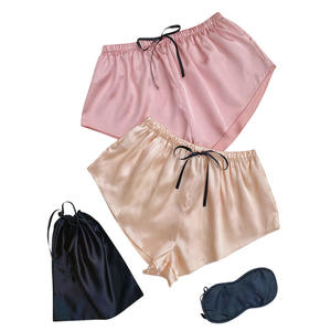 DEEPLOVE-pantalones cortos finos con cordones para <span class=keywords><strong>mujer</strong></span>, de seda suave, antideslumbrantes, de seguridad, para el hogar, Verano - Product Image 5