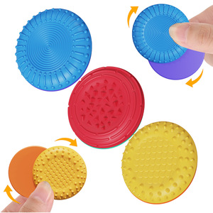 New Designs 6 Pcs Soft Silicone Round Magnetic Sensory Stone <b>Fidget</b> <b>Toy</b> for Kids Adults with ADHD SPD Biting Anxiety Relief - Product Image 2