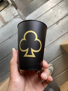 Gobelets en plastique noir avec impression de logo personnalisé, tailles 8oz, 12oz, 16oz, 22oz, fournitures pour fêtes et événements, commandes en gros, prix de gros - Product Image 3