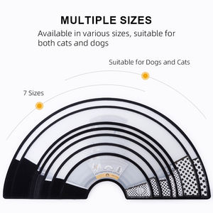 Pp एलिज़ाबेथ पालतू कॉलर-स्नान और ग्रोमिंग के लिए एंटी-स्क्रैच हेडगियर, बिल्लियों और कुत्तों के लिए सुरक्षात्मक शंकु - Product Image 4