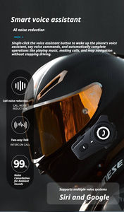 Casque audio à commande tactile : appels/musique mains libres, conversation entre 2 motards, IP67 pour la conduite urbaine - Product Image 2