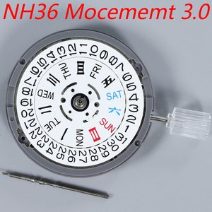 <span class=keywords><strong>Mouvement</strong></span> de montre automatique en acier inoxydable NH36 avec couronne à 3 et 3,8 heures, étanche, dateur, pièces de rechange NH36A - Product Image 5
