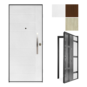 Puerta de seguridad de estilo moderno, con panel de PVC ISCHIA, de la marca Ischia - Product Image 3