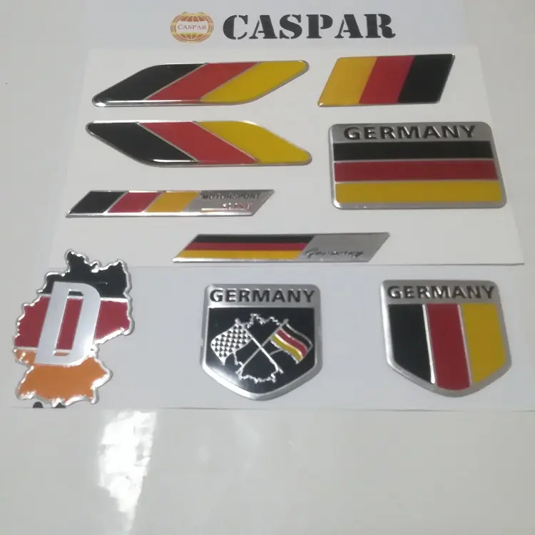 Atacado bandeira da alemanha emblema do carro e bandeira da alemanha adesivos