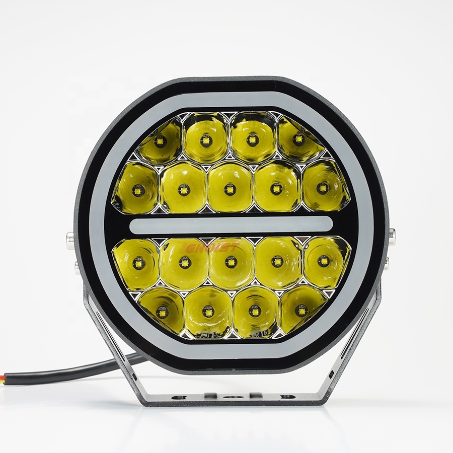 7 Inch Super Bright LED Work Driving Head Light With White Yellow DRL for Car SUV Offroad Motorcycle ATV BUS Truck 9-36V