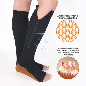 <span class=keywords><strong>Bas</strong></span> <span class=keywords><strong>de</strong></span> compression zippés sans orteils pour la récupération sportive, haute performance, technologie Lonati, vente en gros - Product Image 4