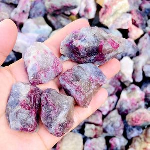 Wholesale High Quality Raw Unicorn Stone Rough plum Blossom Tourmaline Crystal Tumble Stone for Ornament