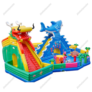 Trượt nước Inflatable phim hoạt hình bạch tuộc hồ bơi đôi trượt ngoài trời trượt bơm hơi với hồ bơi lớn - Product Image 3