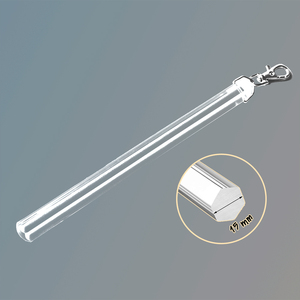 Tringle à rideau transparente en acrylique YIBO 10/13/15 mm, installation facile et robuste, pour rideaux hauts et rideaux lourds - Product Image 4