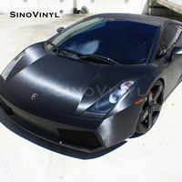 1.52x18M/5x59FT Aluminium Brossé Noir Sans Air Peau De Voiture Designers Film PVC Véhicule Vinyle Wrap Autocollants