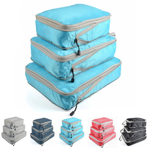 Grands cubes d'emballage de bagages de voyage Ensemble de sacs de rangement de voyage pour vêtements <span class=keywords><strong>Organisateur</strong></span> de rangement Armoire <span class=keywords><strong>Valise</strong></span> <span class=keywords><strong>Pochette</strong></span> - Product Image 2