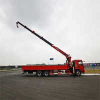 Grue montée sur camion personnalisable de 12 tonnes avec une hauteur de levage maximale de 21 m, bras télescopique hydraulique, prix d'usine