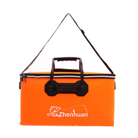Seau à poisson pliable portable NARON EVA étanche et écologique – Utilisation en lac, rivière, ruisseau – Rangement durable pour eau douce