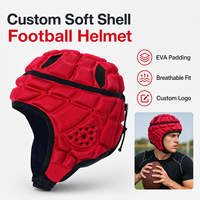 En stock ou sur mesure : Casque de rugby en mousse EVA souple, casquette de protection pour le flag football et la protection des gardiens de but de football.