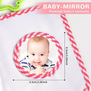Livre d'éveil portable en tissu avec anneaux suspendus en plastique pour poussette de nouveau-né et <span class=keywords><strong>album</strong></span> <span class=keywords><strong>photo</strong></span> de bébé - Product Image 4