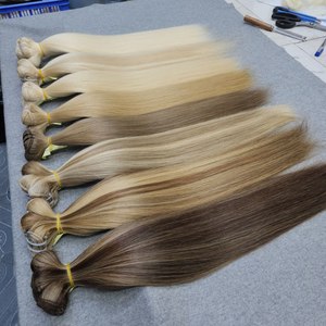 Extensions de Cheveux Humains de Style Vague Droite Naturelle et Soyeuse, Cheveux Vierges de Qualité Double Trame, 6-24 pouces - Product Image 6