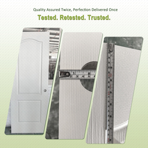 Porte en bois de style moderne, design <span class=keywords><strong>Berkeley</strong></span> blanc, avec âme en nid d'abeille et kit de serrure - Product Image 4