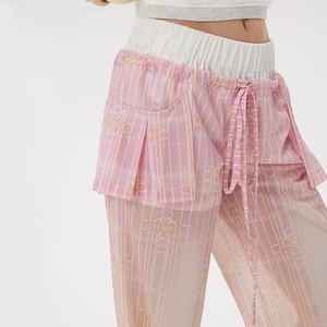 Pantalon de protection solaire UPF50+ à séchage rapide, coupe ample, taille élastique, en polaire rafraîchissante pour l'été - Product Image 4