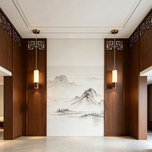 Nouvelle Suspension en Cuivre et Marbre Style Chinois, Luminaire Créatif Moderne de Luxe pour Chambre, Salon, Bar, Salle à Manger - Product Image 3