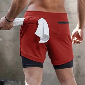 Mens 2-in-1 Running Shorts Breathable Quick Dry Gym Training Sports Shorts with Pockets Drawstring Casual <b>Athletic</b> Wear - Product Image 5